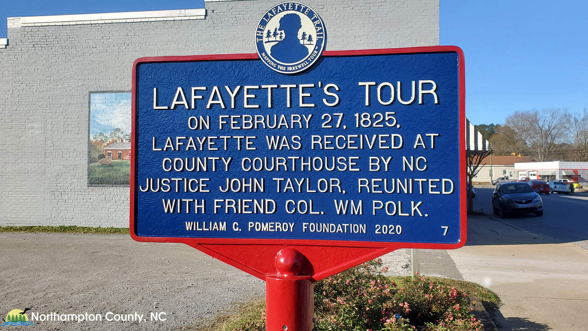 Lafayette Trail Marker